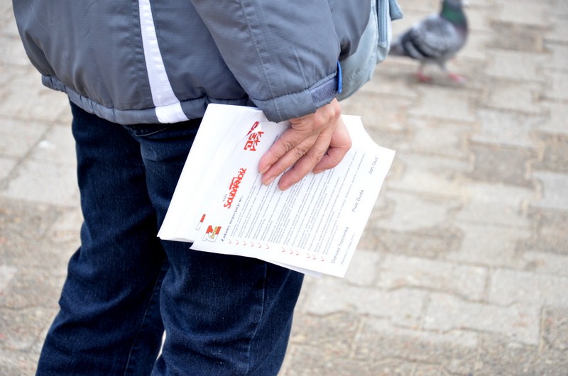 Solidarnośc prowadzi akcję informacyjną