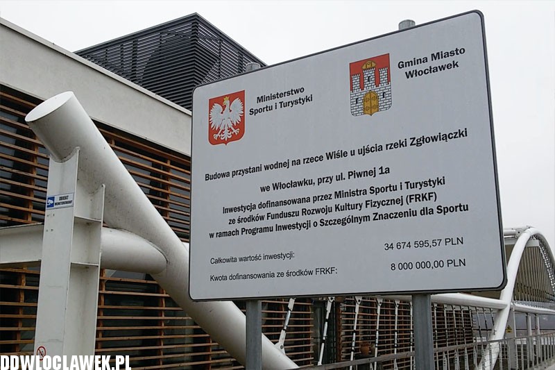 Kładka i przystań zamknięte