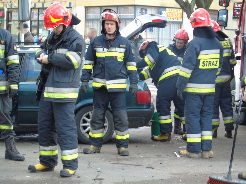 Kolizja przy Kaliskiej i Dziewińskiej