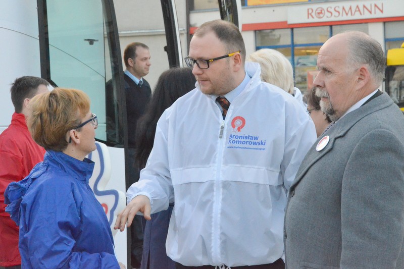 Bronkobus na placu Wolności