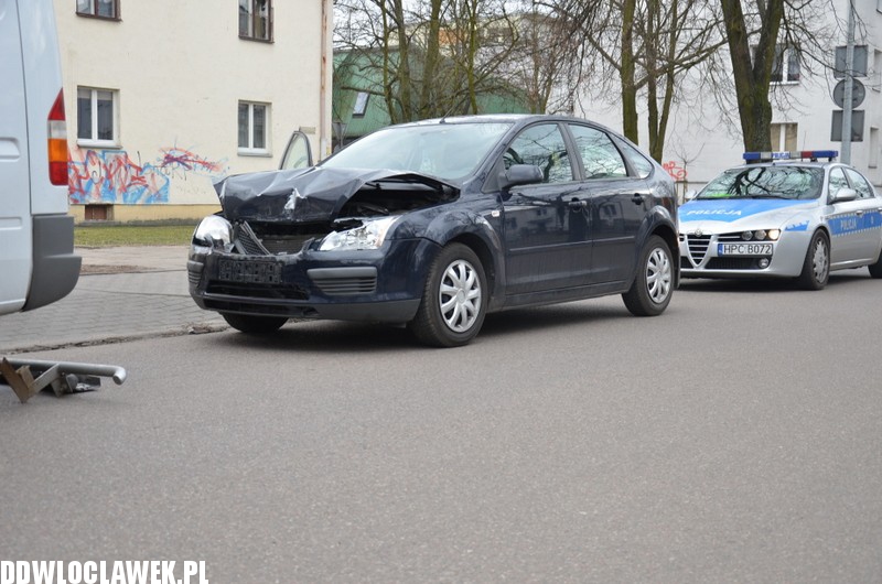 Kolizja na ul. Chmielnej