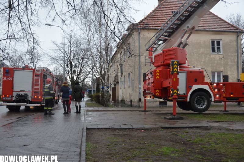 Pożar na ul. Chmielnej