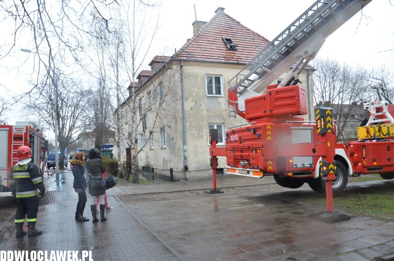 Pożar na ul. Chmielnej