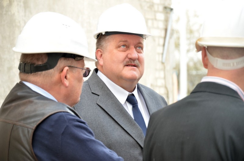  S.Kopyść na budowie inkubatora