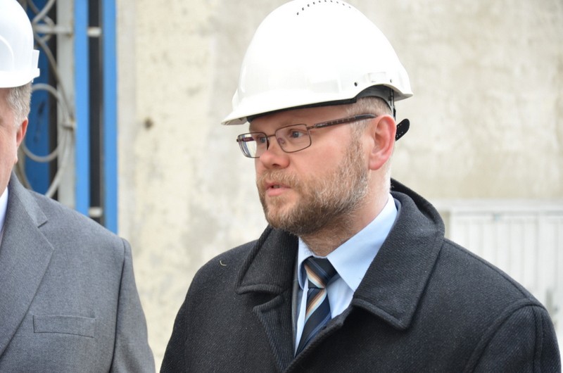  S.Kopyść na budowie inkubatora