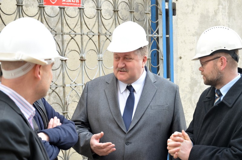  S.Kopyść na budowie inkubatora