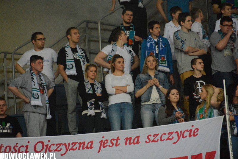 Kibice podczas meczu Anwil - Śląsk