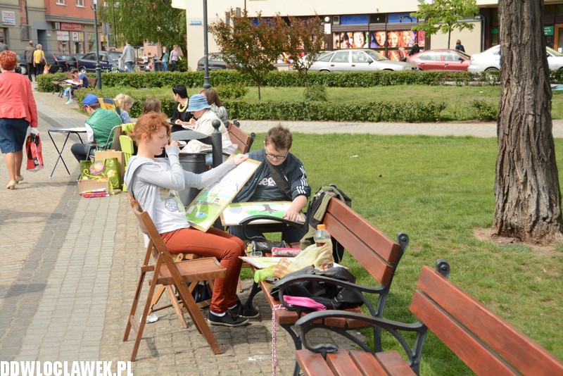 Plener malarski na Zielonym Rynku