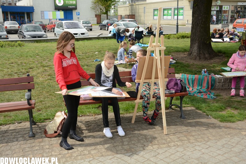 Plener malarski na Zielonym Rynku