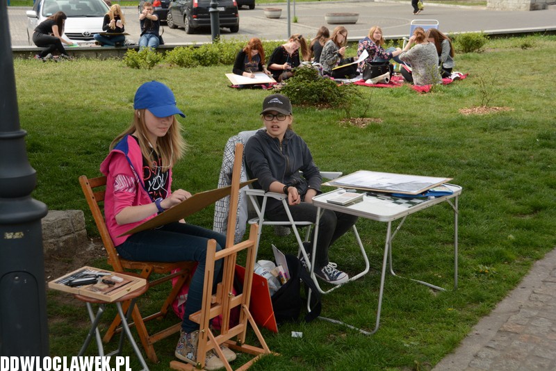 Plener malarski na Zielonym Rynku