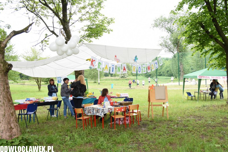 Piknik rodzinny przy basenie