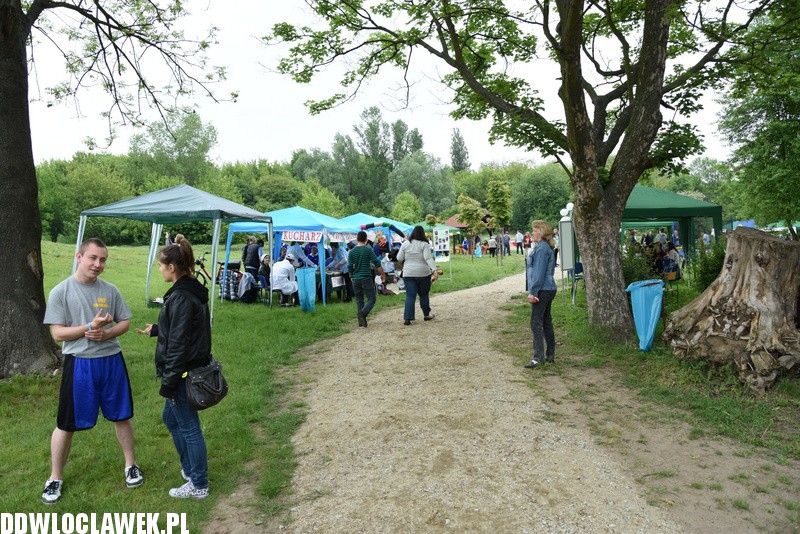 Piknik rodzinny przy basenie