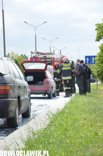 Auto paliło się na ul. Kruszyńskiej