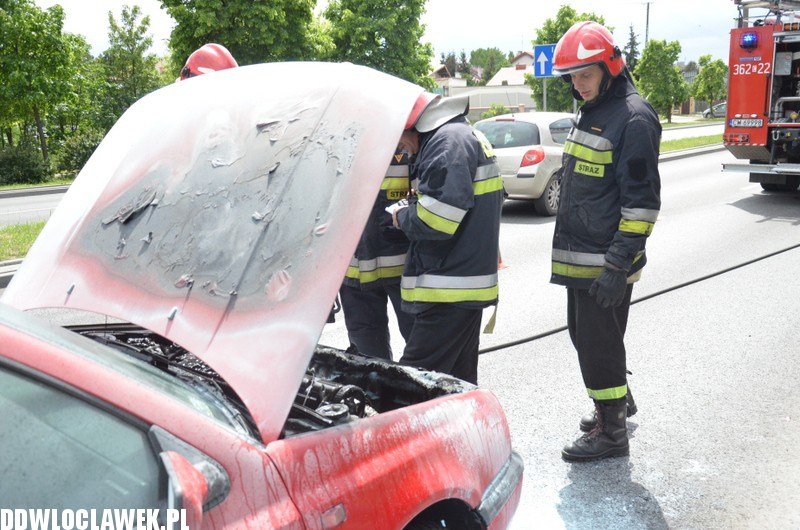 Auto paliło się na ul. Kruszyńskiej