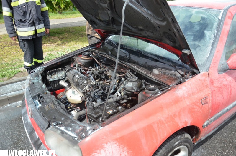 Auto paliło się na ul. Kruszyńskiej