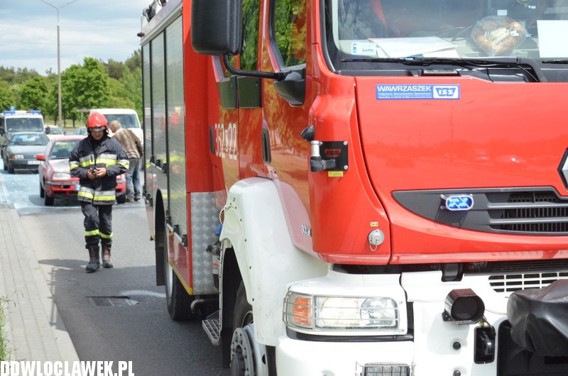 Auto paliło się na ul. Kruszyńskiej