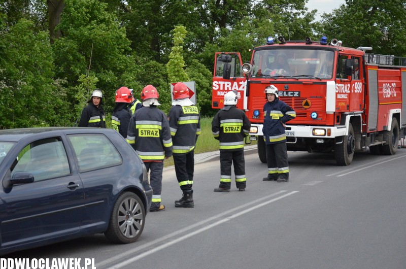 Wypadek motocyklisty w Wieńcu