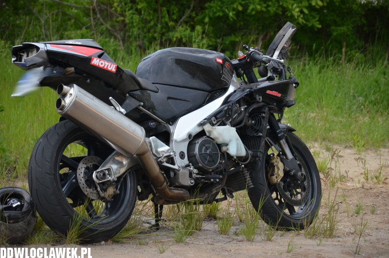 Wypadek motocyklisty w Wieńcu