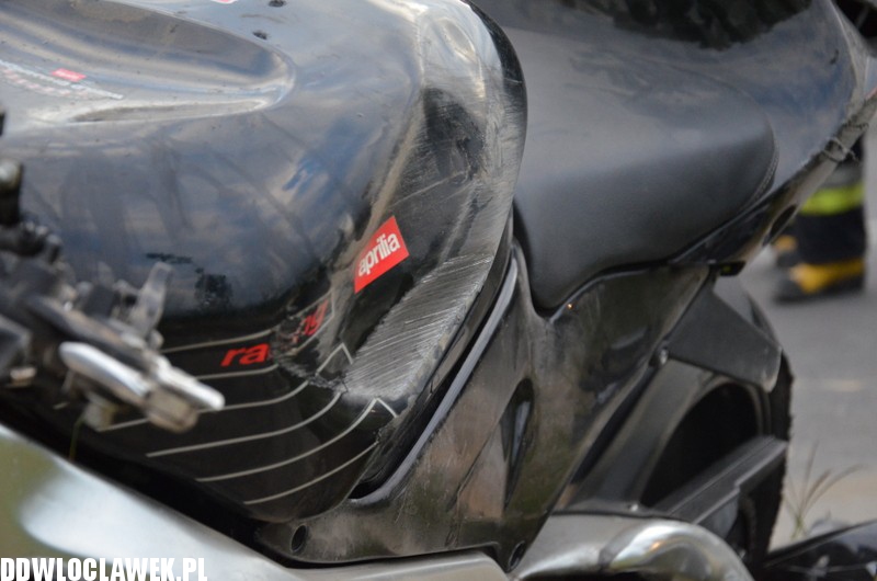 Wypadek motocyklisty w Wieńcu
