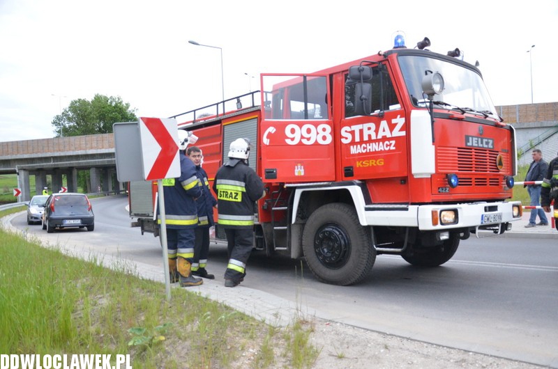 Wypadek motocyklisty w Wieńcu