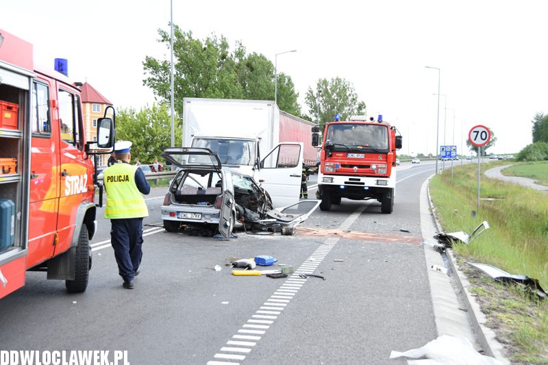 Wypadek drogowy na DK-91