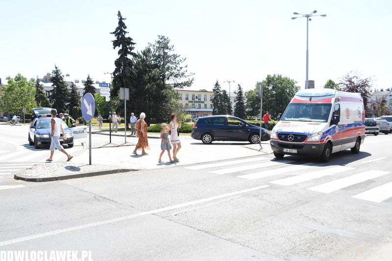 Potrącenie kobiety na placu Wolności