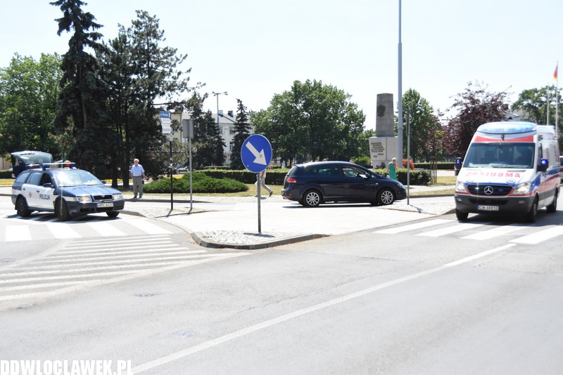 Potrącenie kobiety na placu Wolności
