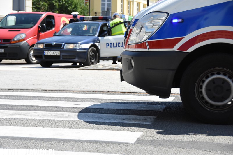 Potrącenie kobiety na placu Wolności
