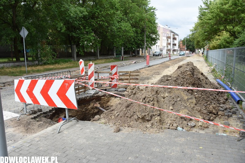 Remont ulicy Łęgskiej we Włocławku