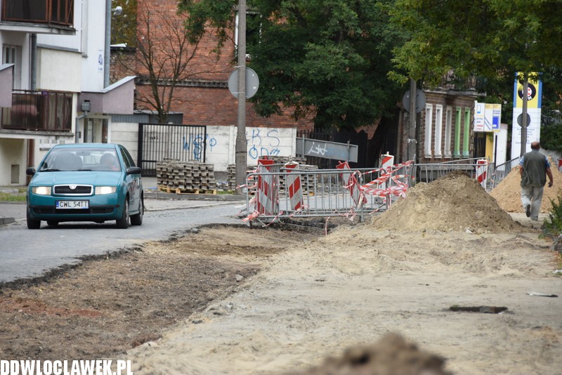 Remont ulicy Łęgskiej we Włocławku