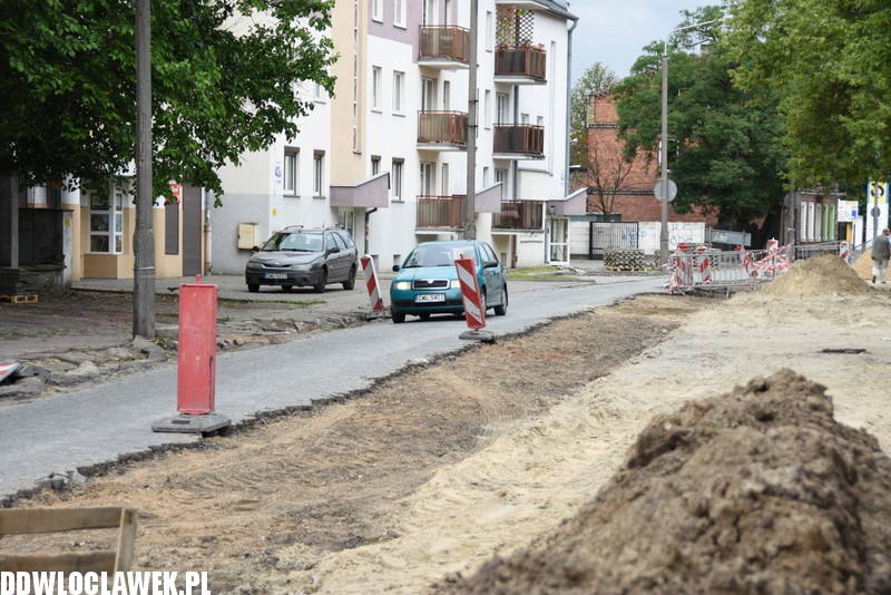 Remont ulicy Łęgskiej we Włocławku