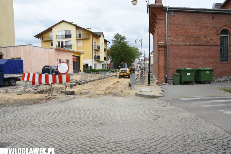 Remont ulicy Łęgskiej we Włocławku