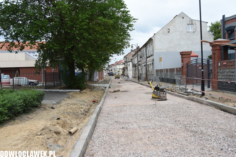 Remont ulicy Łęgskiej we Włocławku