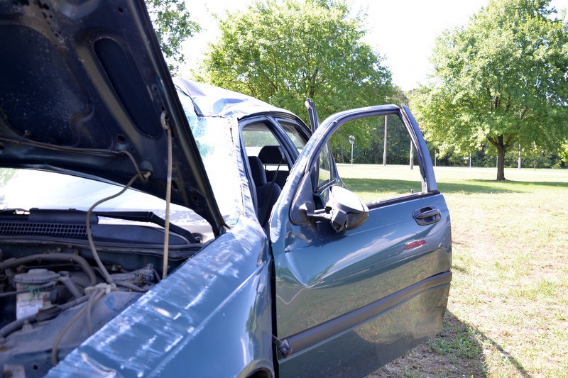 Honda koziołkowała na DK62