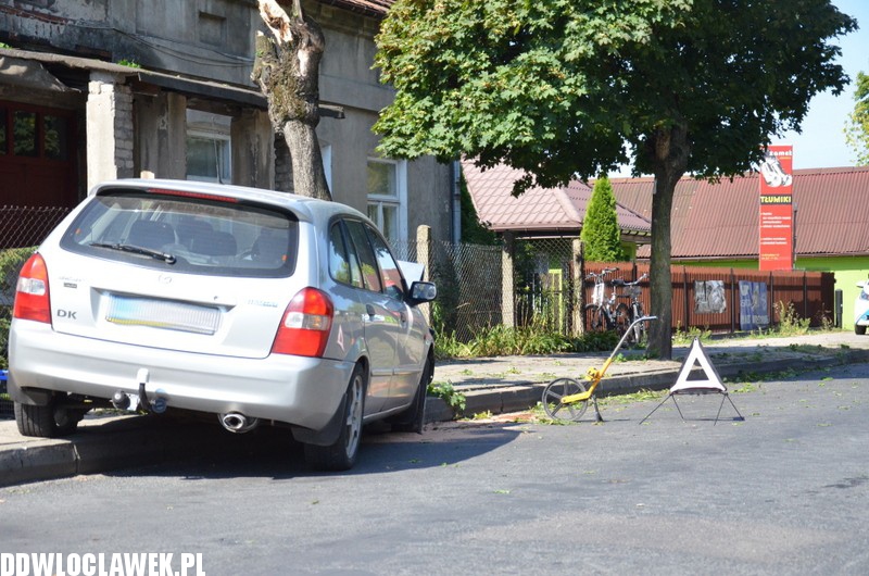 Auto wylądowało na drzewie