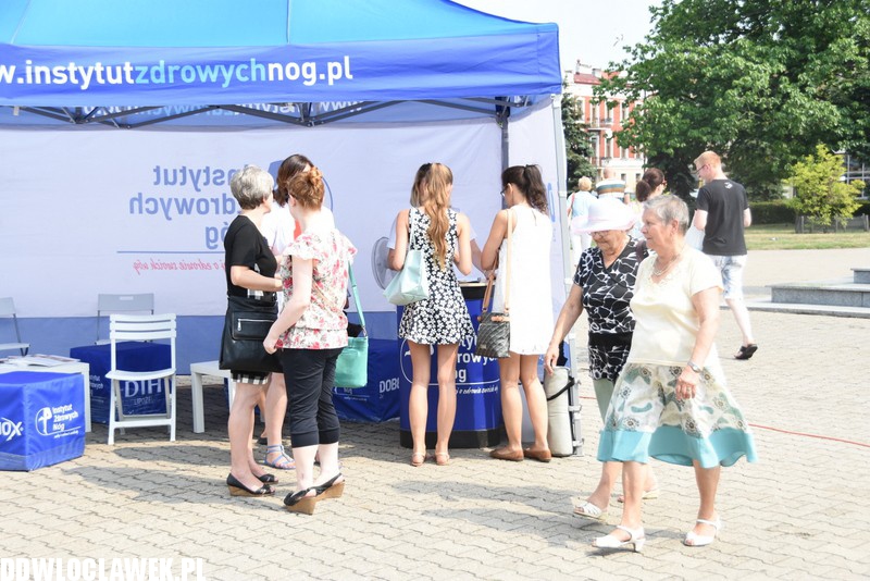Akcja zdrowe nogi na placu Wolności