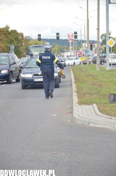 Trzy auta zderzyły się na Kruszyńskiej