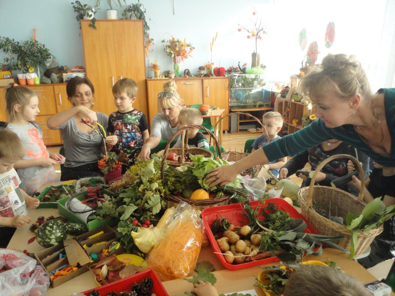 Jesienny kącik w przedszkolu numer 22