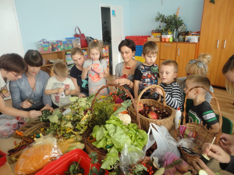 Jesienny kącik w przedszkolu numer 22