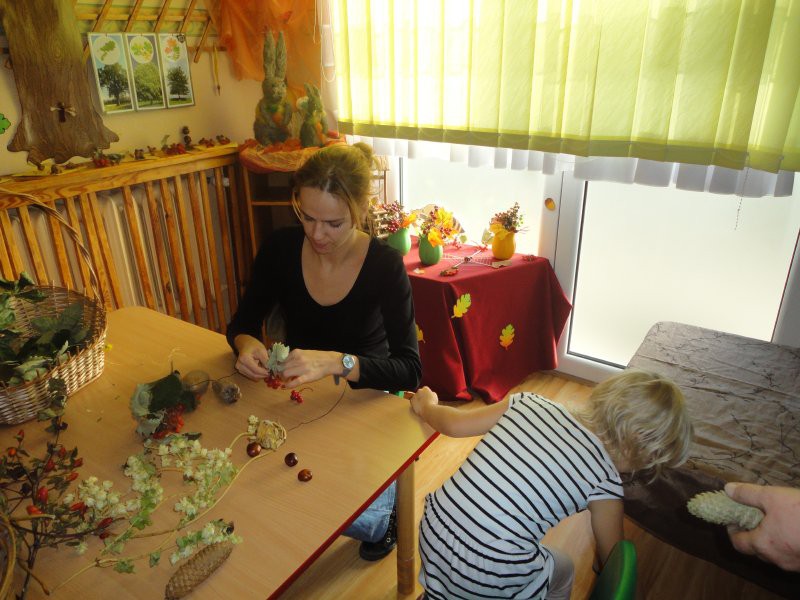 Jesienny kącik w przedszkolu numer 22