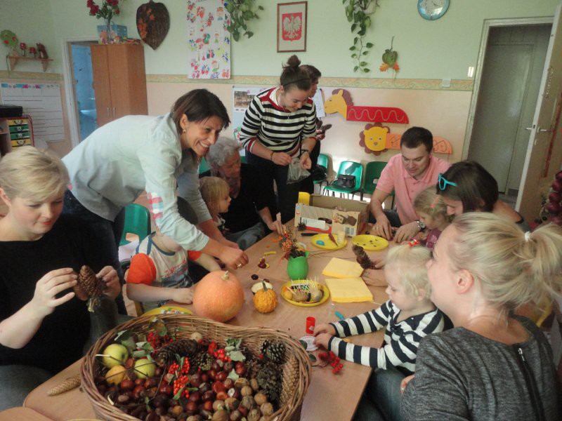 Jesienny kącik w przedszkolu numer 22