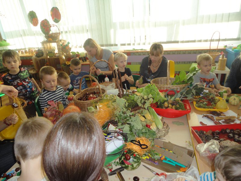 Jesienny kącik w przedszkolu numer 22