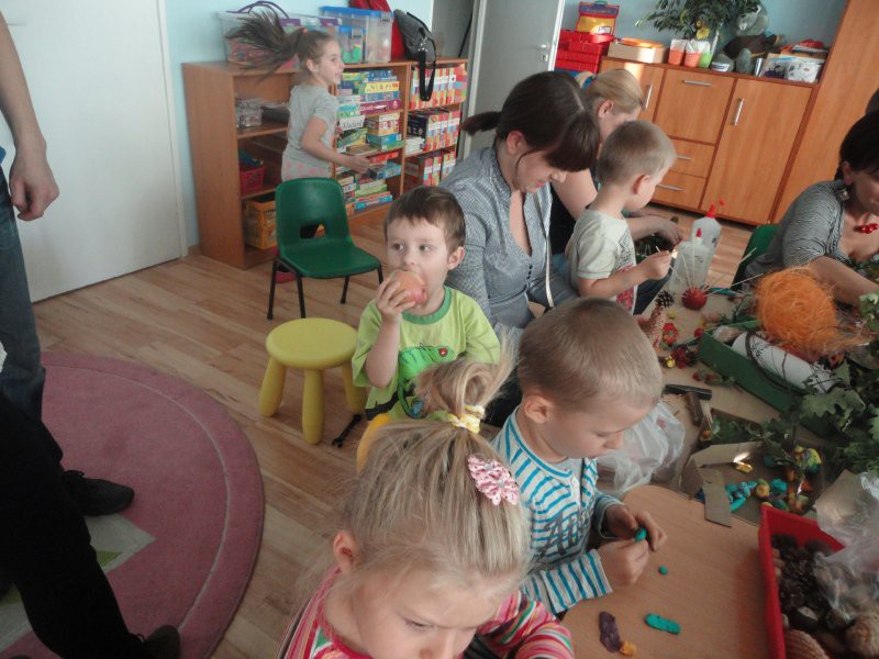 Jesienny kącik w przedszkolu numer 22