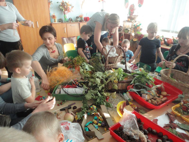 Jesienny kącik w przedszkolu numer 22