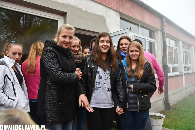Cwiczenia pożarowe w ZS Budowlanych