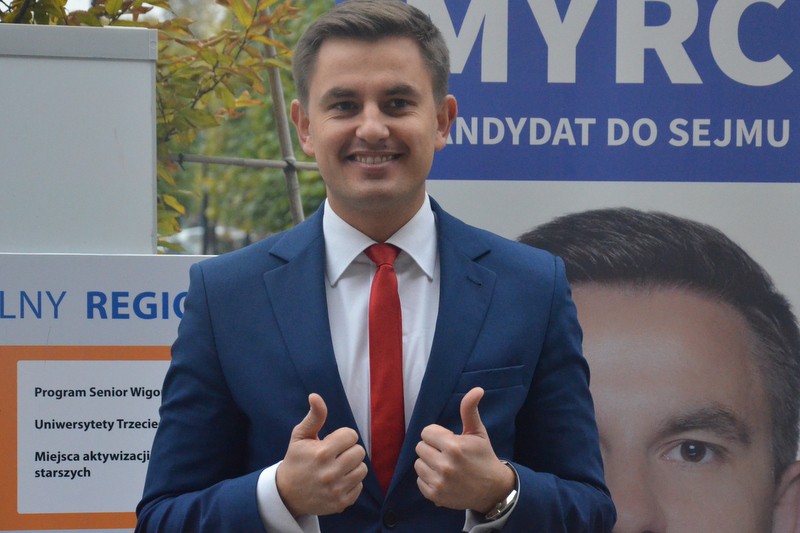 Arkadiusz Myrcha przed Wzorcownią