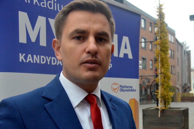 Arkadiusz Myrcha przed Wzorcownią