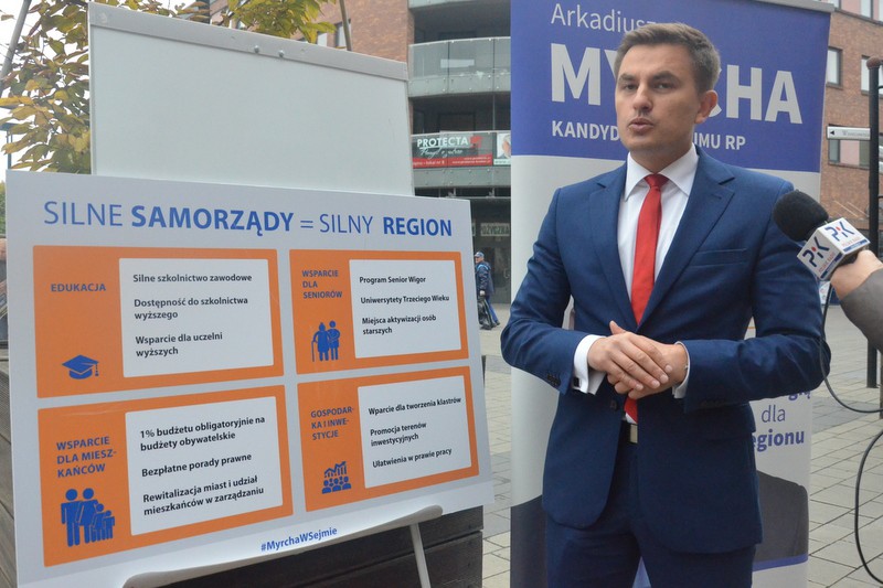 Arkadiusz Myrcha przed Wzorcownią