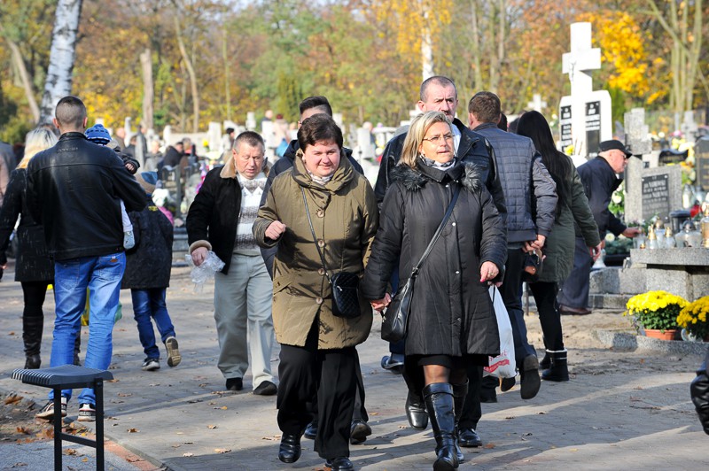 Wszystkich Świętych na cmentarzu
