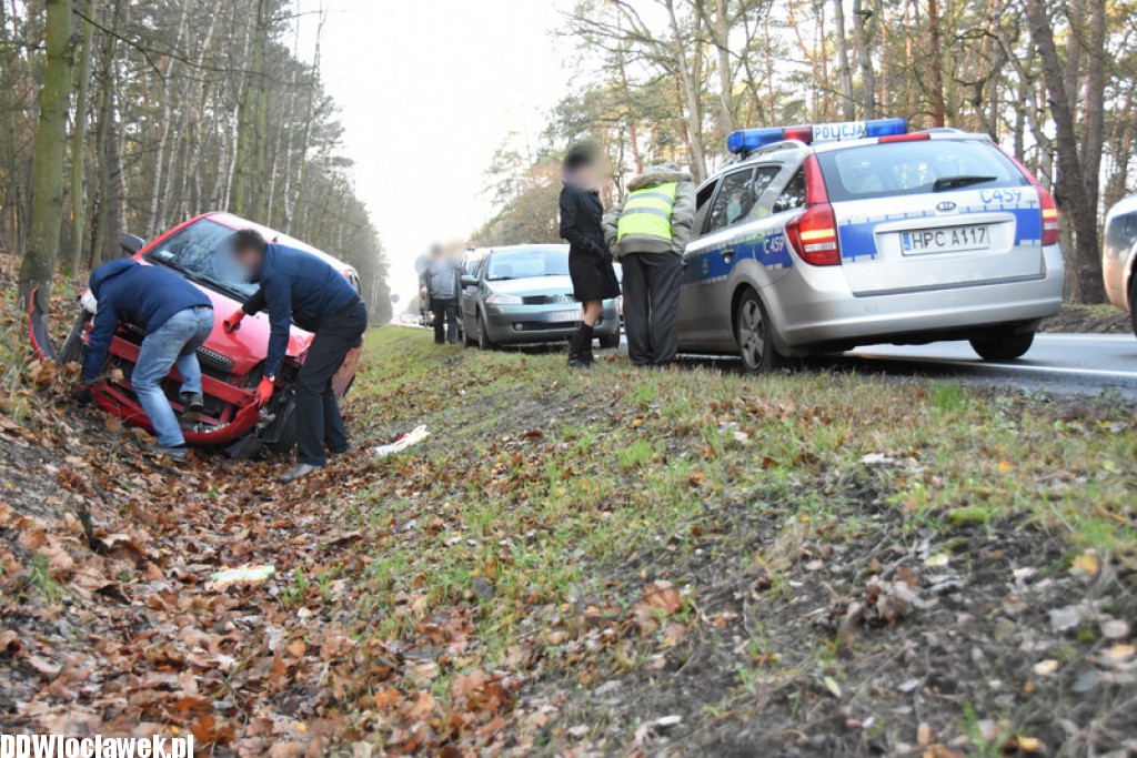 Kolizja na DK 62 we Włocławku